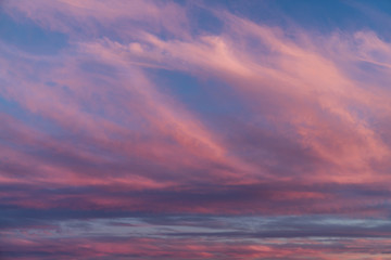 Naklejka na ściany i meble Amazing Sunset Clouds