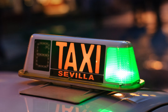 taxi schild sign sevilla