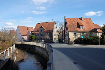 Fototapeta na wymiar Historisches Bauwerk in Hersbruck