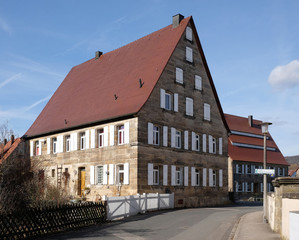 Fototapeta na wymiar Historisches Bauwerk in Hersbruck