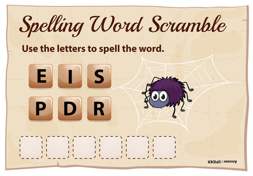 Spelling worksheet