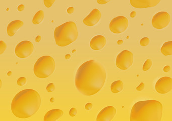 Vector realistic cheese background.