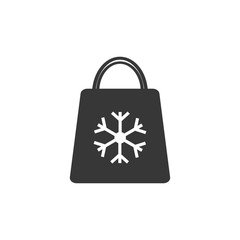 shopping bag icon on white background