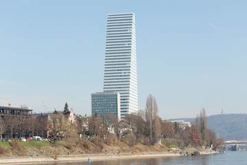 Roche Tower in Basel - obrazy, fototapety, plakaty