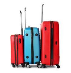 Traveler bags, isolated on white