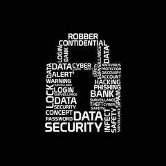 Network and data security word cloud