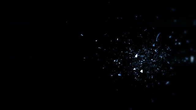 Shattered Glass In Slow Motion