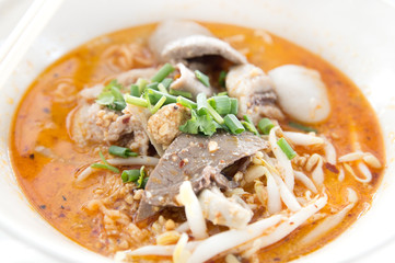 Noodle soup, Thai food.