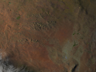 central Australia at night on planet Earth