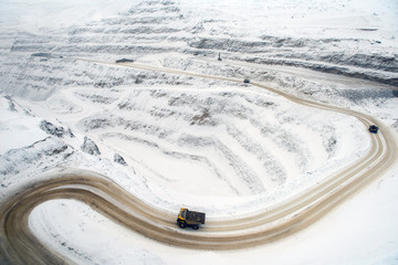 Gold mining in the winter