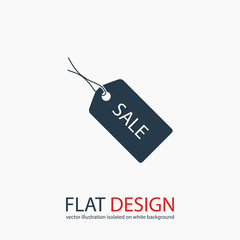 SALE tag icon, vector illustration. Flat design style 
