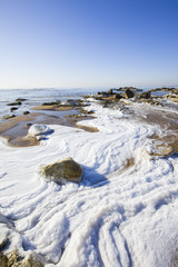 Winter seaside scenery