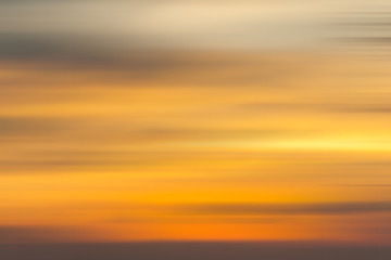 Long Exposure and Motion Blur of a colourful sunset