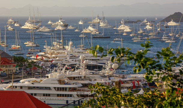 Lots of expensive toys in st barth