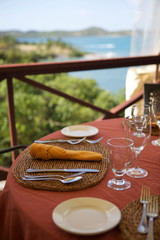 Romatic view in antigua