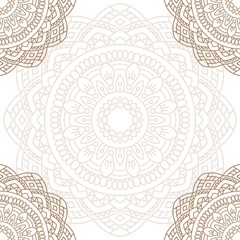 Oriental pattern with mandala..