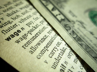 Minimum wage and dollar bill