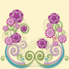 flowers with flourishes 2