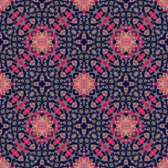 Print for fabric. Stylized checkered pattern. Bright  seamless ornament.