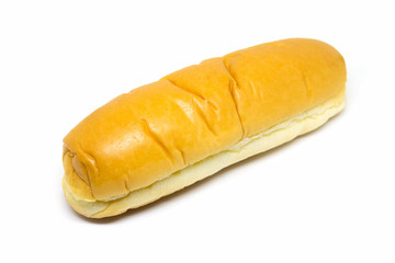 Bread on white background