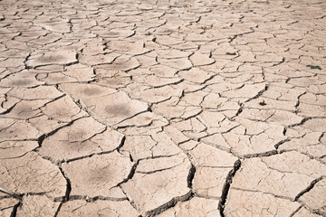 Crack dry ground drought texture background.