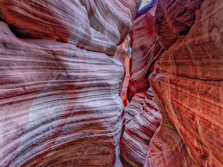 Red slot canyon background