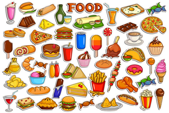 Stickers Food Images – Browse 539,096 Stock Photos, Vectors, and