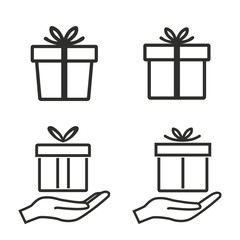 Gift Box icon set.