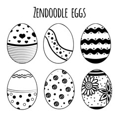 Set of zendoodle eggs