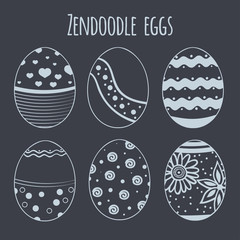 Set of zendoodle eggs