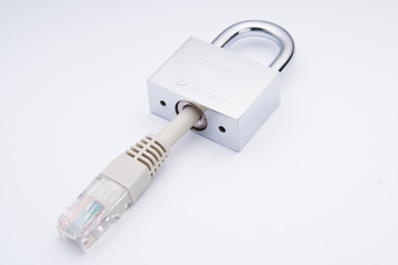 network security concept. Data Encryption.