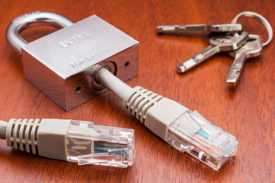 network security concept. Data Encryption.