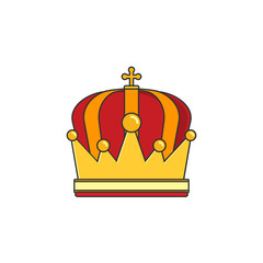 Vector Crown Flat Icon