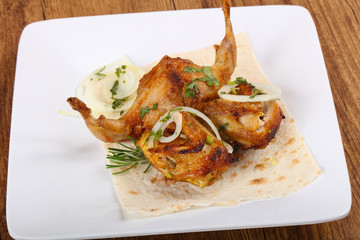 Grilled quail