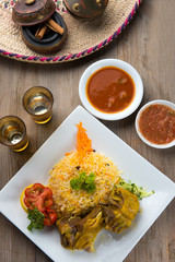 lamb mandi, popular arab rice