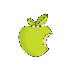 Apple flat vector icon