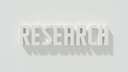 Research white text