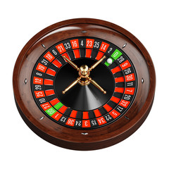 Casino gold roulette close up