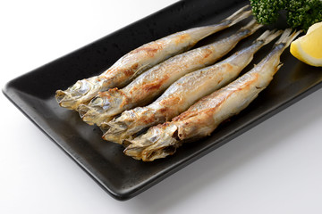 焼いた子持ちからふとししゃも