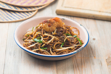 Fried Penang Char Kuey Teow, popular fried noodle in malaysia