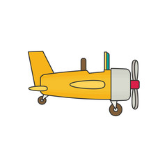 Airplane flat vector