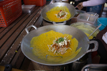 Pancake Thailand Thailand in style or tart pan.