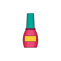 Nail polish. Flat icon vector.