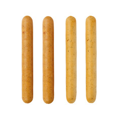 sausage for hot dog on white background