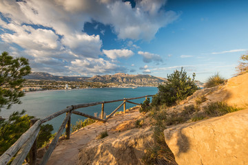 Panoramic view over  Albir in Alicante,Spain