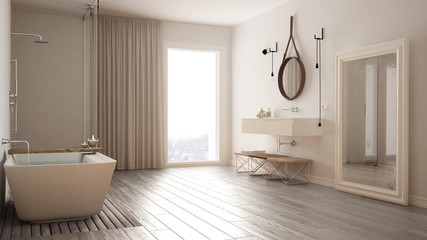 Classic bathroom, modern minimalistic interior design