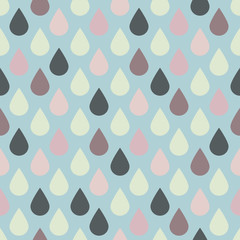 Seamless abstract pattern. Duplicate the colored rain drops.