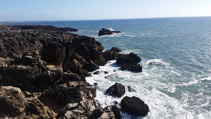 Rocky coastline in Portugal