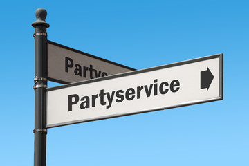 Fototapeta premium Schild 175 - Partyservice