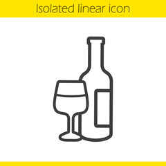 Wine linear icon